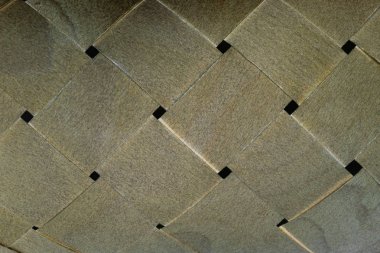 Odun yapılmış hasır sepeti arka plan