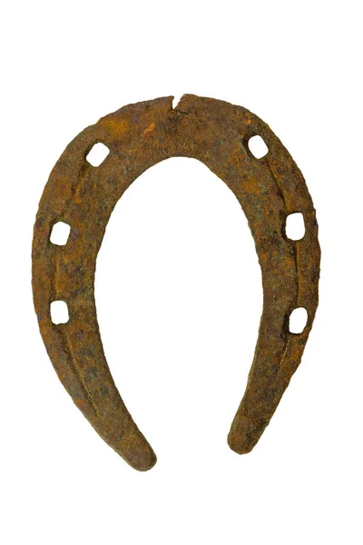 Rusty horseshoe Stock Photo