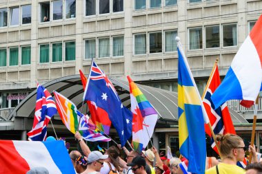 Viyana, Avusturya 15 Haziran 2019 Gurur geçit töreni (Lgbt)