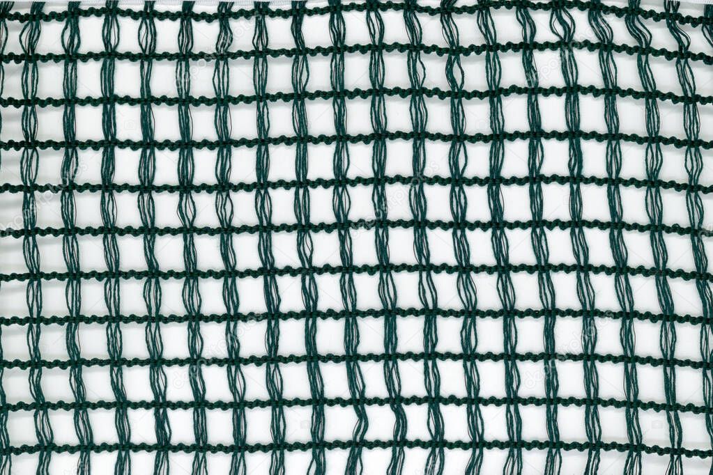 Green mesh on white background