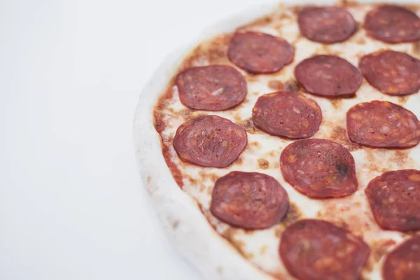 Stock image Pizza Pepperoni on white background