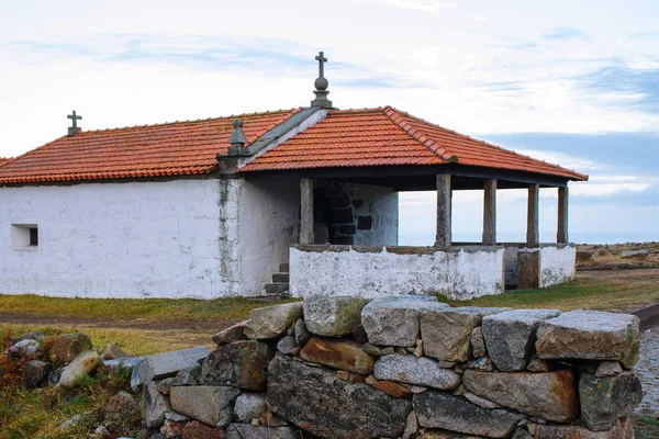 Iglesia Antigua Abandonada Costa Del Océano Atlántico Portugal Iglesia Católica —  Fotos de Stock