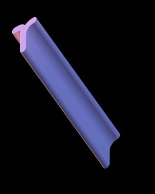 3D metin. Ekstra işleme uzun kalın harf R siyah arka plan üzerine izole. Büyük derinlik A'ya eğim ile yazı tipi. Alfabe pop iki çapraz yönde ayarlayın. Yumuşak ışık pürüzsüz parlak yansımalar  