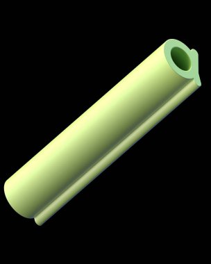 3D metin. Ekstra işleme uzun siyah arka plan üzerine izole A harfi kalın. Büyük derinlik A'ya eğim ile yazı tipi. Alfabe pop iki çapraz yönde ayarlayın. Yumuşak ışık pürüzsüz parlak yansımalar  