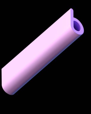3D metin. Ekstra işleme uzun kalın harf B siyah arka plan üzerine izole. Büyük derinlik A'ya eğim ile yazı tipi. Alfabe pop iki çapraz yönde ayarlayın. Yumuşak ışık pürüzsüz parlak yansımalar  