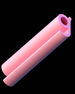 3D metin. Ekstra işleme uzun kalın harf G siyah arka plan üzerine izole. Büyük derinlik A'ya eğim ile yazı tipi. Alfabe pop iki çapraz yönde ayarlayın. Yumuşak ışık pürüzsüz parlak yansımalar  