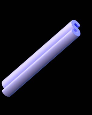 3D metin. Ekstra işleme uzun kalın siyah arka plan üzerine izole S harfi. Büyük derinlik A'ya eğim ile yazı tipi. Alfabe pop iki çapraz yönde ayarlayın. Yumuşak ışık pürüzsüz parlak yansımalar  