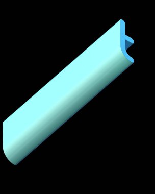 3D metin. Ekstra işleme uzun kalın siyah arka plan üzerine izole T harfi. Büyük derinlik A'ya eğim ile yazı tipi. Alfabe pop iki çapraz yönde ayarlayın. Yumuşak ışık pürüzsüz parlak yansımalar  