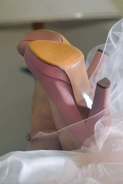 Bride Shoes Closeup — Stock Photo, Image