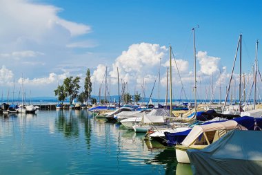 Romanshorn, İsviçre görünümü yat ve Boden bkz: