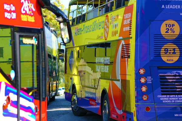 Athens Greece October 2018 Sightseeing Tourist Bus Athens — Stock Photo, Image