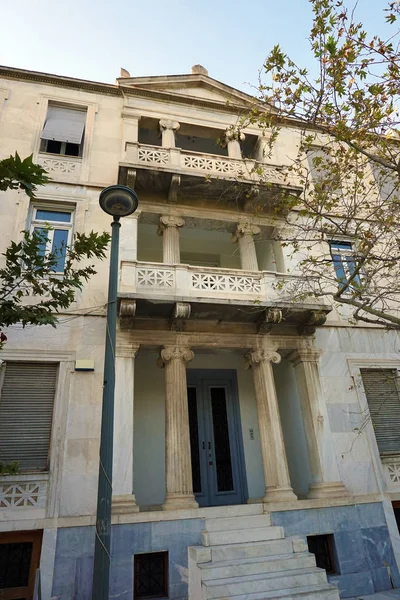 Palazzo Neoclassico Nel Quartiere Plaka Atene — Foto Stock
