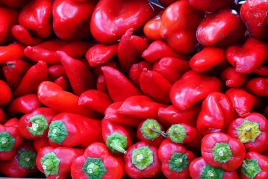 Piyasada kırmızı biber, çekim