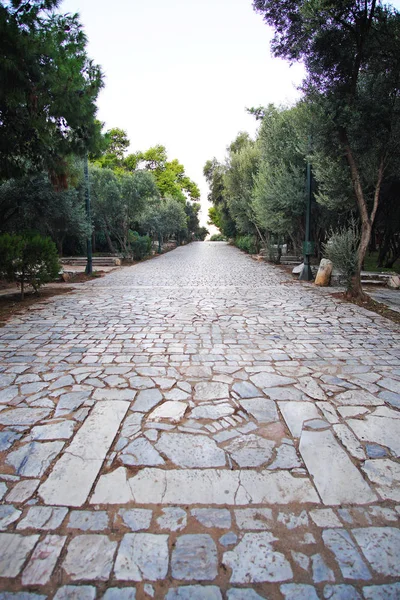 Entrée Centrale Avenue Sur Filopappou Hill Athènes — Photo