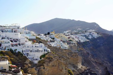 Karakteristik görünümünü Santorini, Kiklad Adaları, Yunanistan