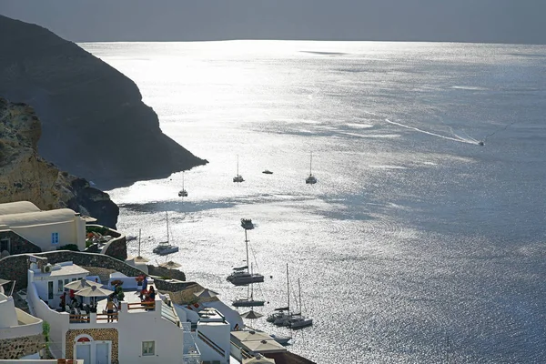 Characteristic View Santorini Cyclades Greece — Stock Photo, Image