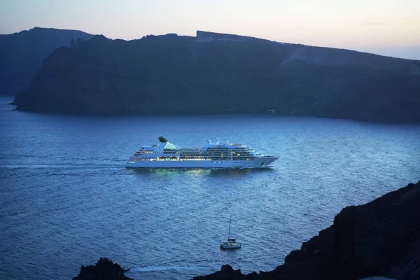 Hermoso Crucero Mar Santorini Grecia — Foto de Stock
