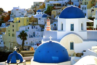 Oia, Yunanistan, 19 Eylül 2018 Oia güzel manzaralarını Cyclades adalar