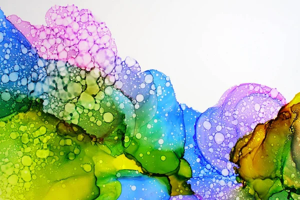 Orijinal alkol mürekkep boyama parçası