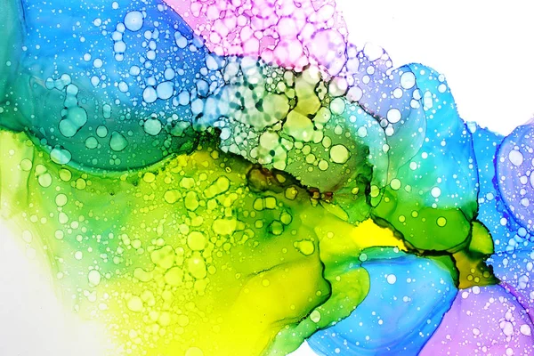 Orijinal alkol mürekkep boyama parçası