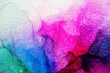 Tuval üzerine orijinal alkol mürekte boyama parçası