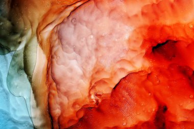 Orijinal alkol mürekkep boyama parçası