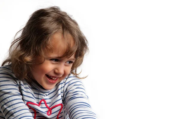 3-4歳の小さな女の子の笑顔 — ストック写真