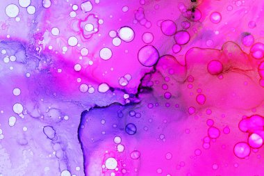 Orijinal mürekkep resminin bir parçası, makro fotoğraf.