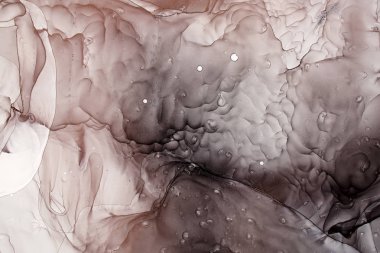 Orijinal mürekkep resminin bir parçası, makro fotoğraf.