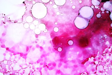 Orijinal mürekkep resminin bir parçası, makro fotoğraf.