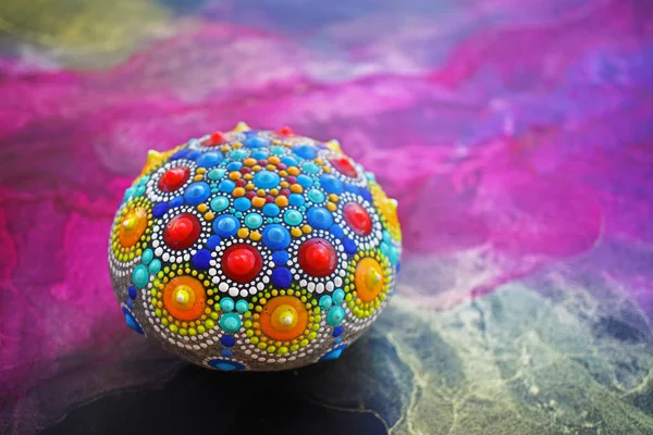 Beautiful mandala rock — Stock Photo, Image