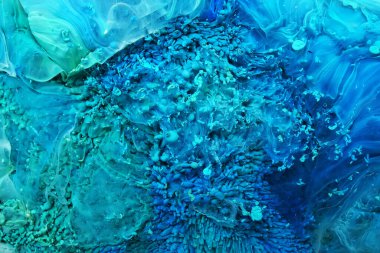 Orijinal epoksi reçine petri sanatının bir parçası, makro fotoğraf