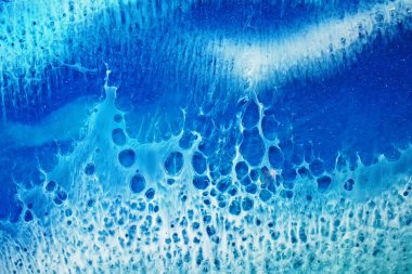 Orijinal epoksi reçine sanatının bir parçası, makro fotoğraf