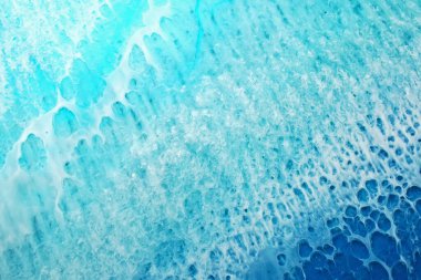 Orijinal epoksi reçine sanatının bir parçası, makro fotoğraf