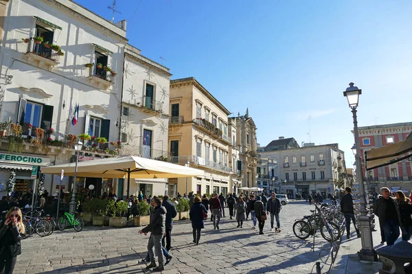 Lecce Italia Diciembre 2018 Vista Plaza Sant Oronzo Unos Días —  Fotos de Stock