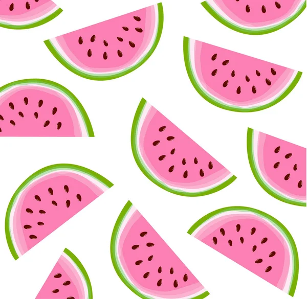 Vektör yaz kartları ile karpuz ayarla. 