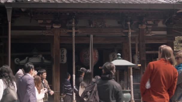 Tourist Tempel Kyoto Japan — Stockvideo