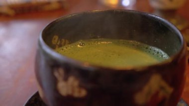 Kamakura sıcak geleneksel yeşil çay