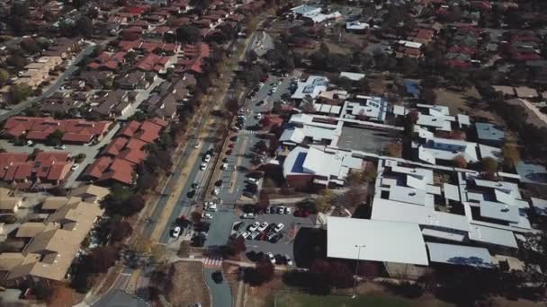 Pemandangan Udara Perkotaan Canberra Australia — Stok Video