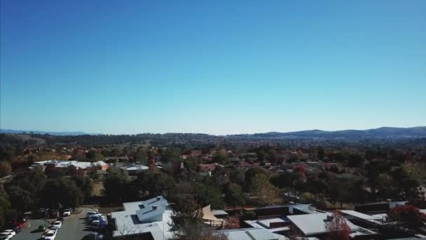 Vista Habitação Urbana Capital Australiana Canberra — Vídeo de Stock