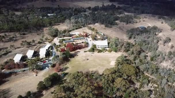 Luftaufnahme Der Schönen Australischen Landschaft Außerhalb Der Hauptstadt Canberra — Stockvideo