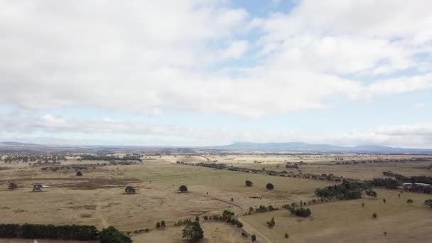 ヴァレーのブドウ畑 オーストラリアの空撮 — ストック動画