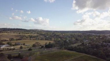 Yarra Vadisi, Avustralya ülke şehrin havadan görünümü