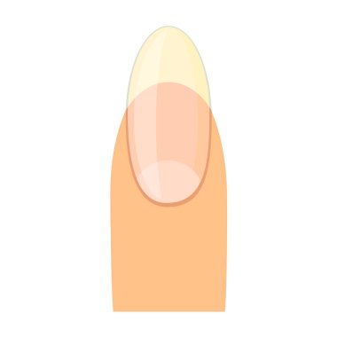 Kadın parmak simgesi, beyaz arkaplanda izole edilmiş basit düz vektör çizimi.