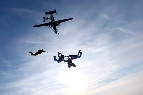 Skydivers Sky — Stock Photo, Image