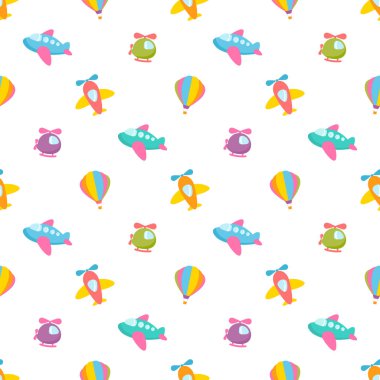 Hava taşıma oyuncakları ile desen