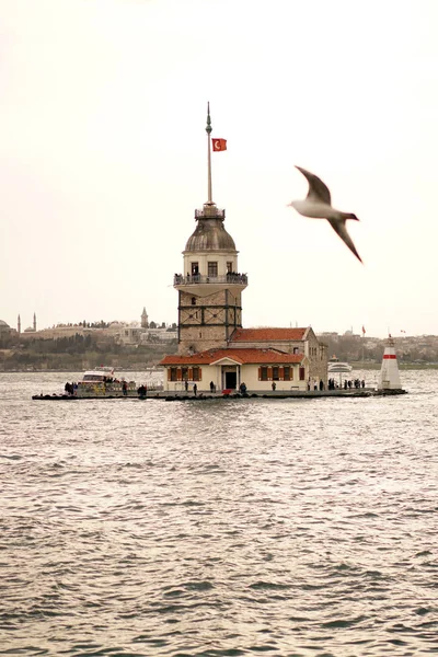 Torre Donzela Kiz Kulesi Istanbul — Fotografia de Stock