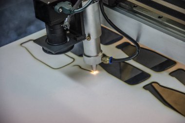 CNC Lazer Kesim Makinası. Ahşap ve metal kesme