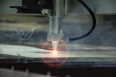 CNC Lazer Kesim Makinası. Ahşap ve metal kesme