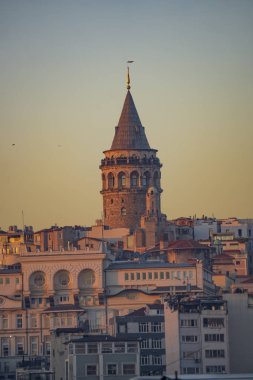Harika gökyüzü ve Galata Kulesi